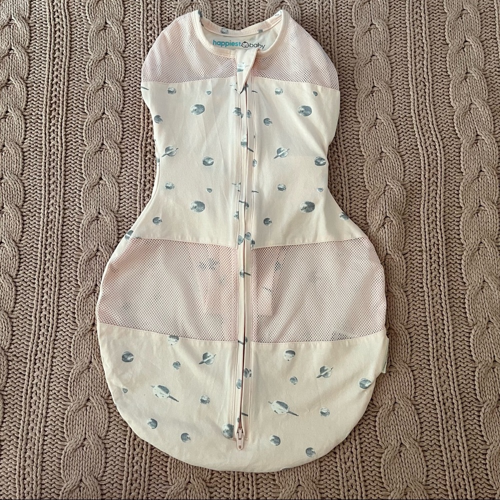 happiest baby Pink Space Print Swaddle Sleep Sack